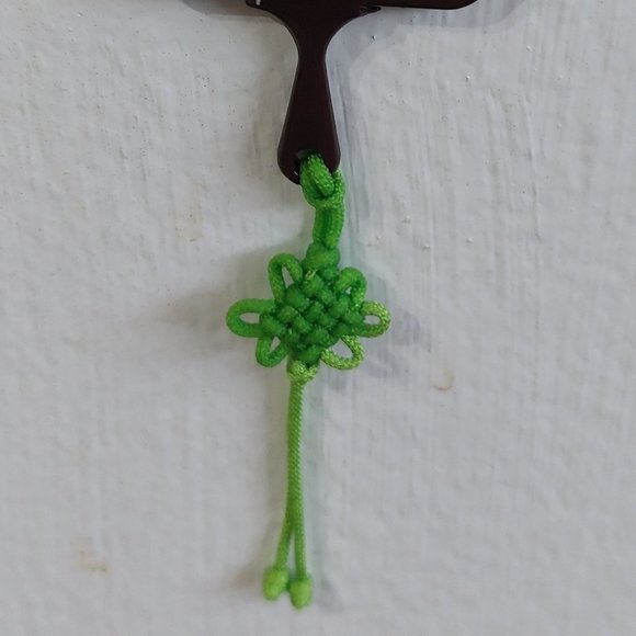 Korea Vintage Love In The Moonlight Fan Shaped Magnet Green Vintage Knot - Picture 3 of 5